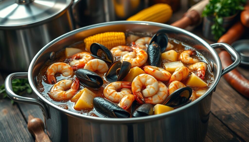 Spicy Seafood Boil Sauce Preparation