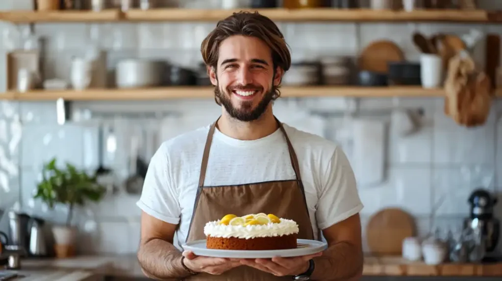 Expert baker sharing tips for lemon cakes Great Gatsby recipe