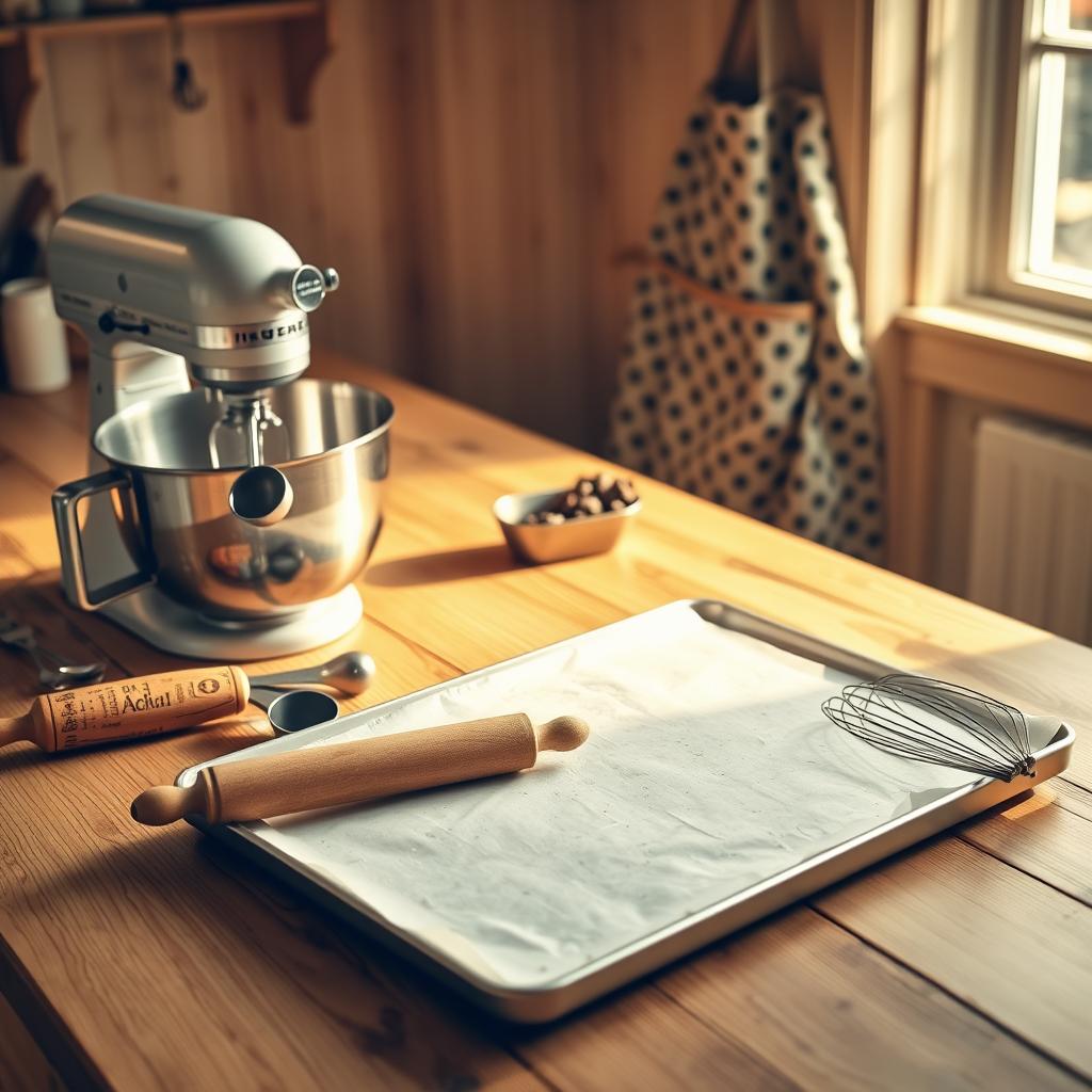Essential baking equipment for homemade cookies