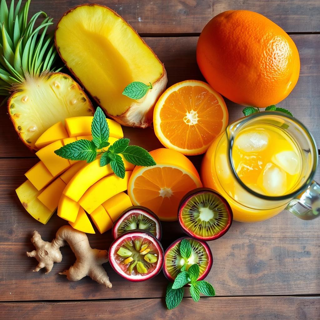 Tropical fruit punch ingredients