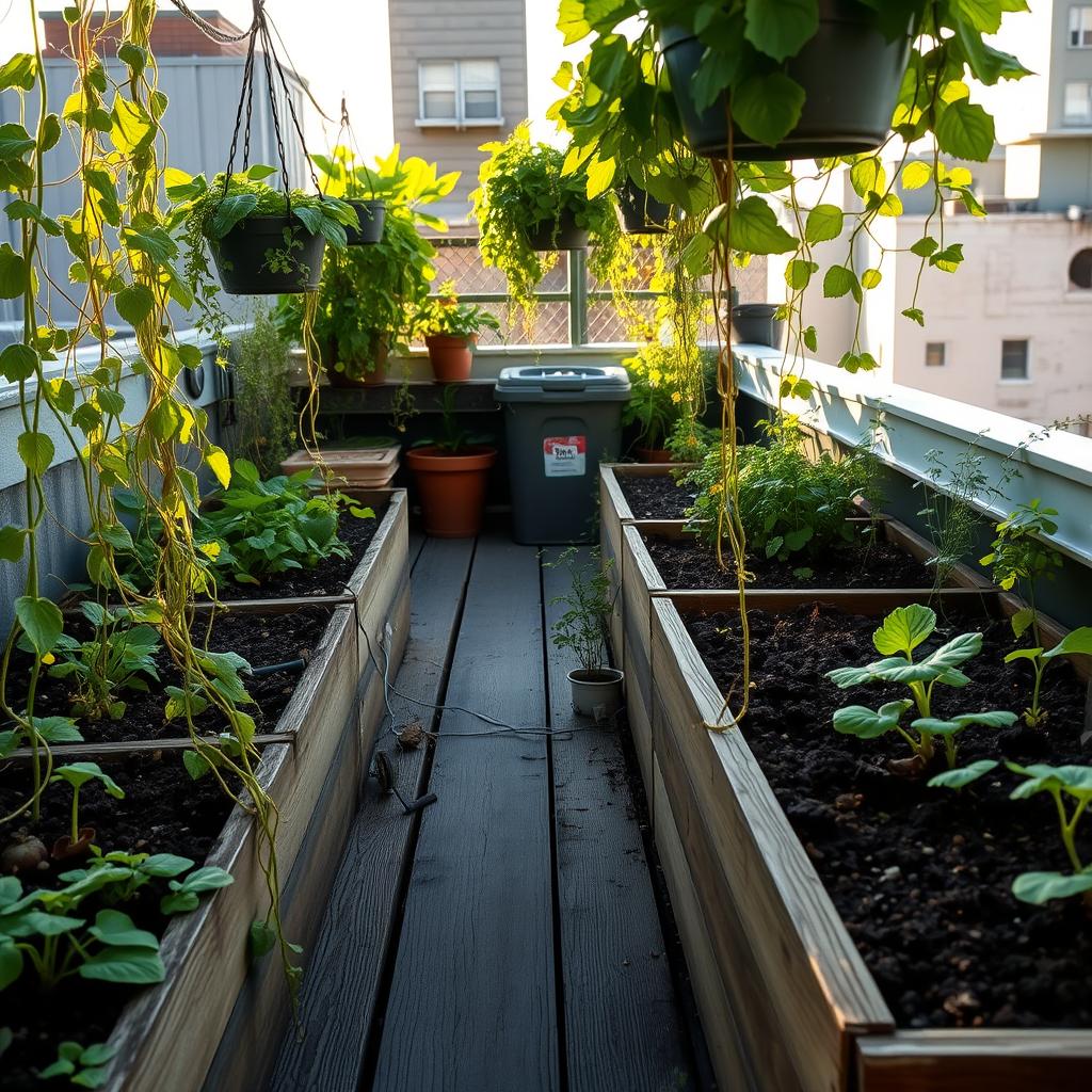 Urban farming in limited spaces