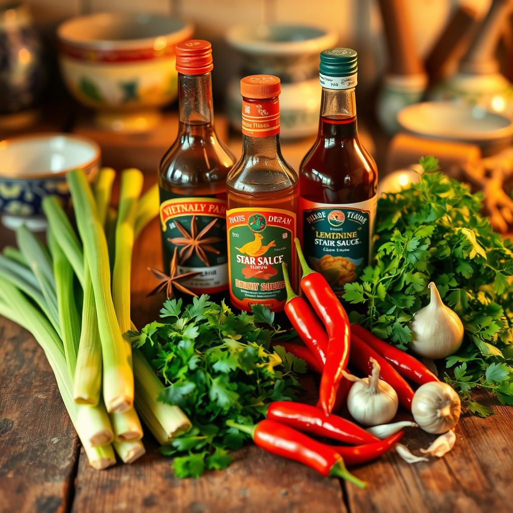 Vietnamese cooking ingredients