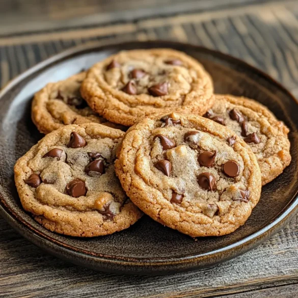 Brown Butter Chocolate Chip Cookies Brown butter chocolate chip cookies on a cooling rack