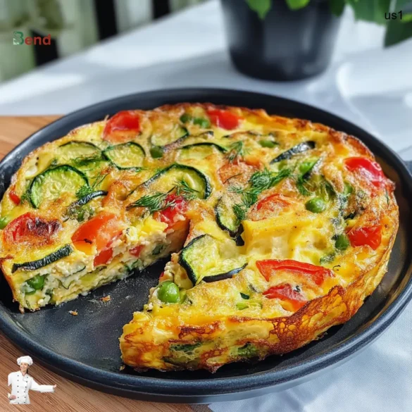 Delicious Light Summer Frittata Light Summer Frittata with fresh veggies