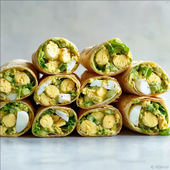 Paleo Egg Salad Wraps Paleo chipotle-ranch egg salad wraps with lettuce and cassava tortillas on white plate