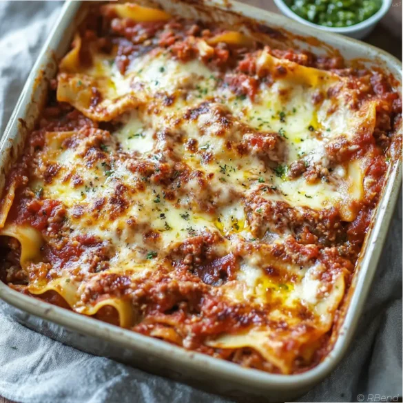 Yotam Ottolenghi Lasagna Baked lasagna with layers of ragù, béchamel, mozzarella, and fresh green salsa verde