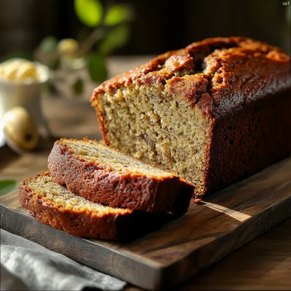 Easy Banana Bread Recipe – Moist and Delicious Homemade Banana Bread Easy banana bread recipe freshly baked with a moist texture