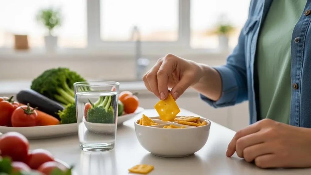 Cheez Its Nutrition Label: Complete Facts & Expert Analysis 4 Cheez Its health benefits shown through mindful portion-controlled snacking in modern kitchen