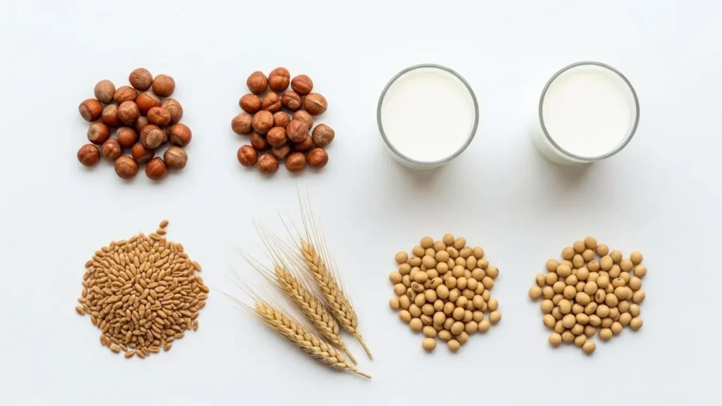 Ferrero Rocher Nutrition Facts: Complete Expert Guide to Smart Indulgence 2026 4 Common food allergens in Ferrero Rocher including hazelnuts, wheat, milk, and soy for allergy awareness