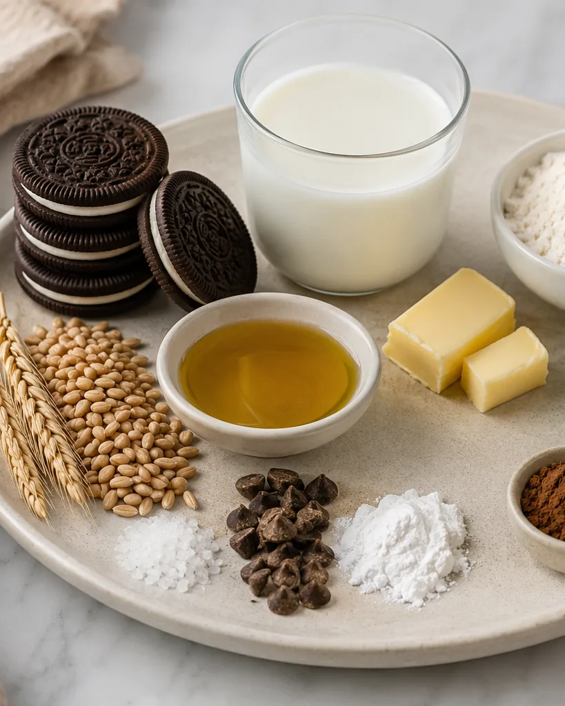 Close-up illustrating oreo nutrition facts at a glance