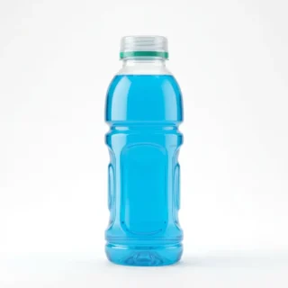 Gatorade, a sports drink bottle of colored beverage on a clean light surface