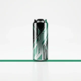 Monster Energy, an energy drink can on a clean light surface