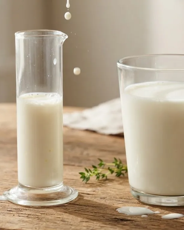Close-up illustrating a2 Cow Milk Nutrition Facts Per Cup, 100 ml and 250 ml