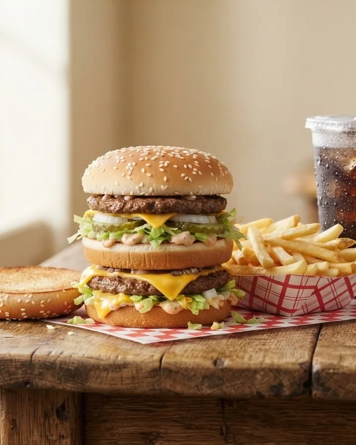 Close-up illustrating what actually counts as a Big Mac meal