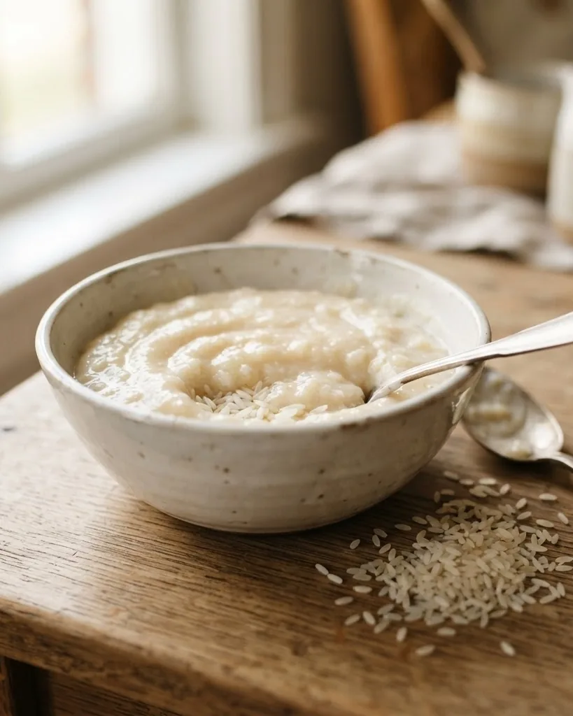 Close-up illustrating cream of Rice Calories: Dry Versus Cooked, Settled