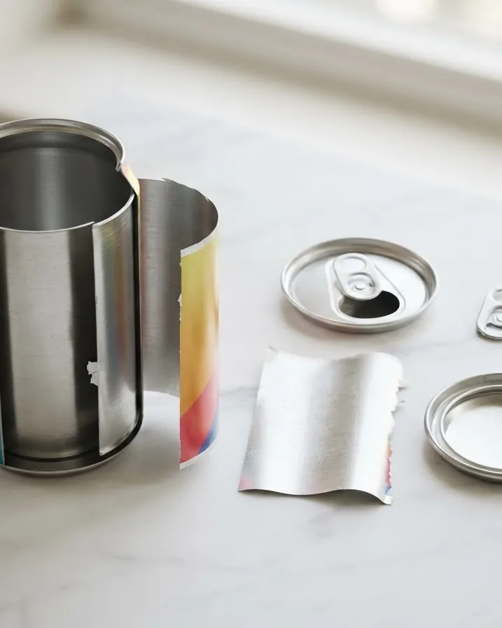Close-up illustrating the can, line by line