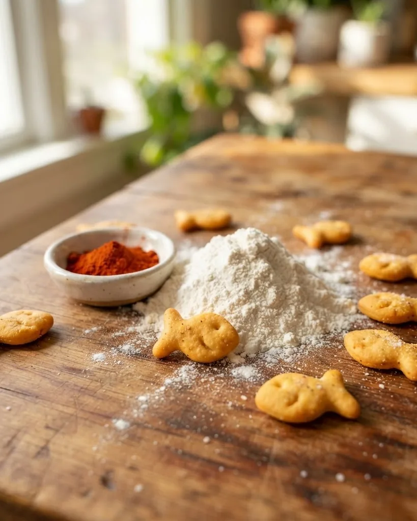Detail view of enriched Wheat Flour, Annatto, and the Umami Trick Nobody Explains