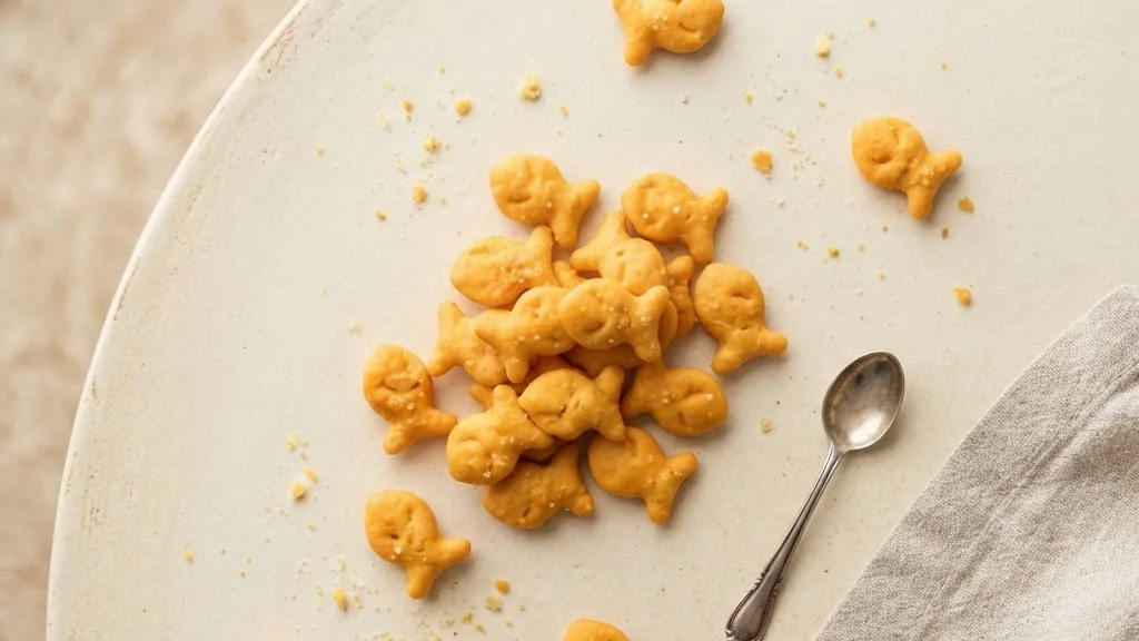 Editorial photo of goldfish crackers nutrition label