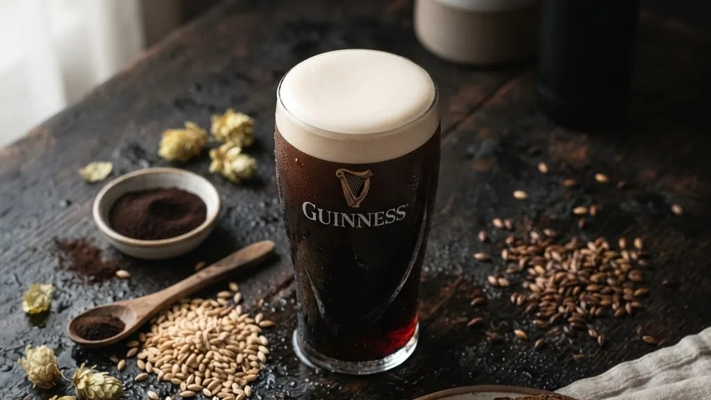 Editorial photo of guinness beer nutritional value