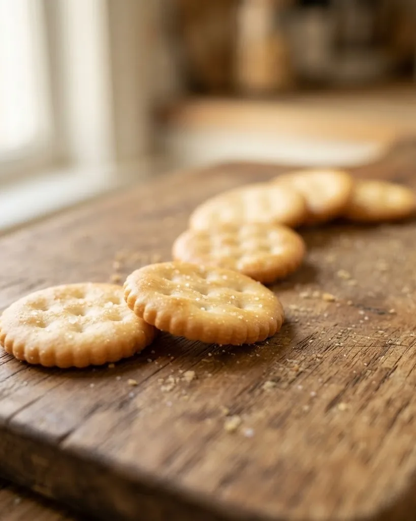 Close-up illustrating the 5-cracker serving broken down number by number