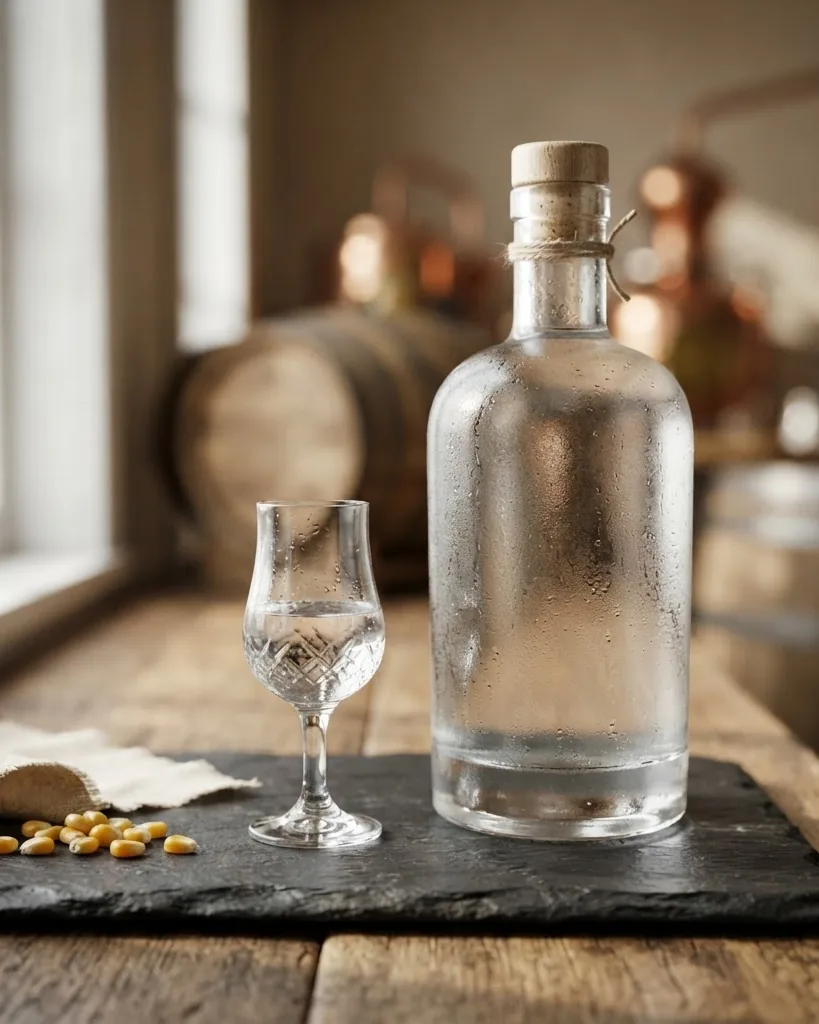 Detail view of why the Label Reads 98 When the Generic Vodka Line Says 97