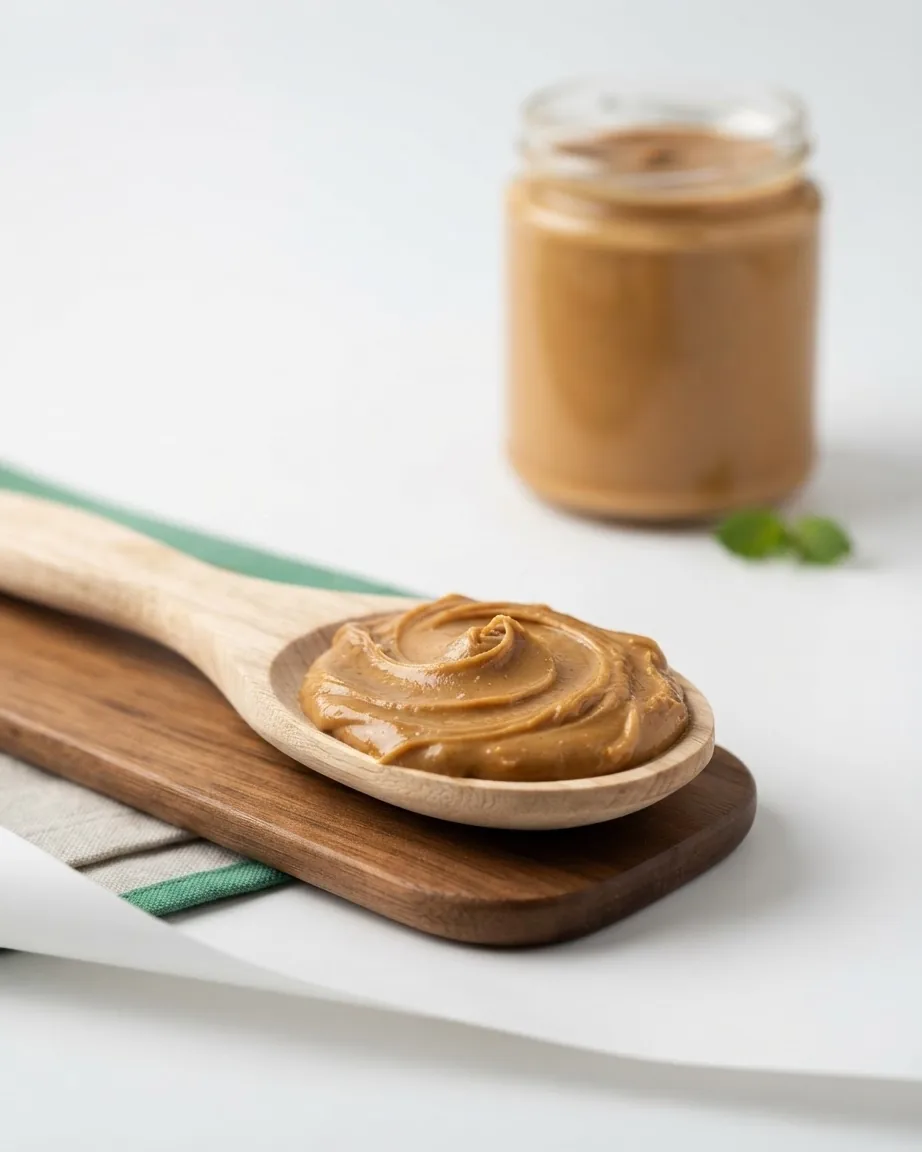 Close-up illustrating the 2-Tablespoon Serving: 190 Calories and the Full Macro Line