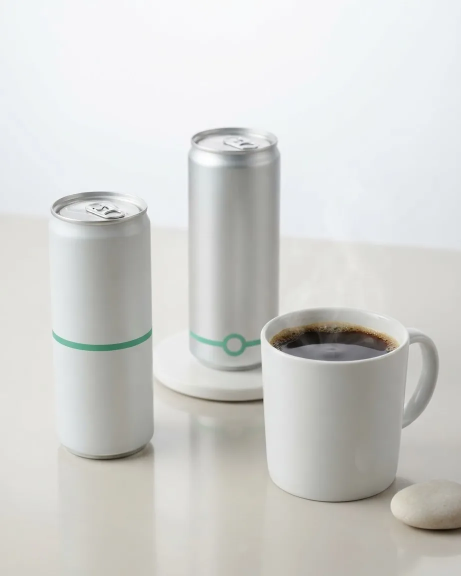 Detail view of how Prime Energy's 200 mg caffeine stacks up against coffee and Red Bull
