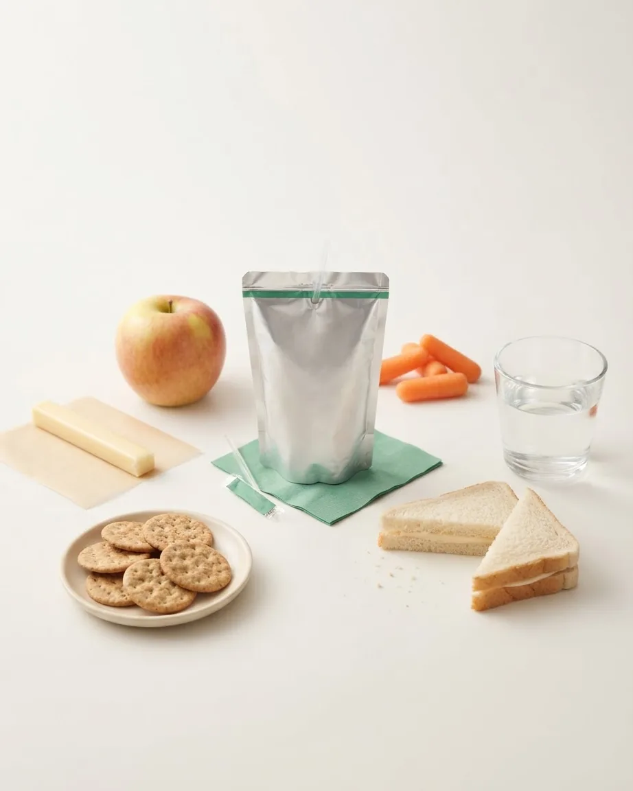 Detail view of how this stacks against other lunchbox staples
