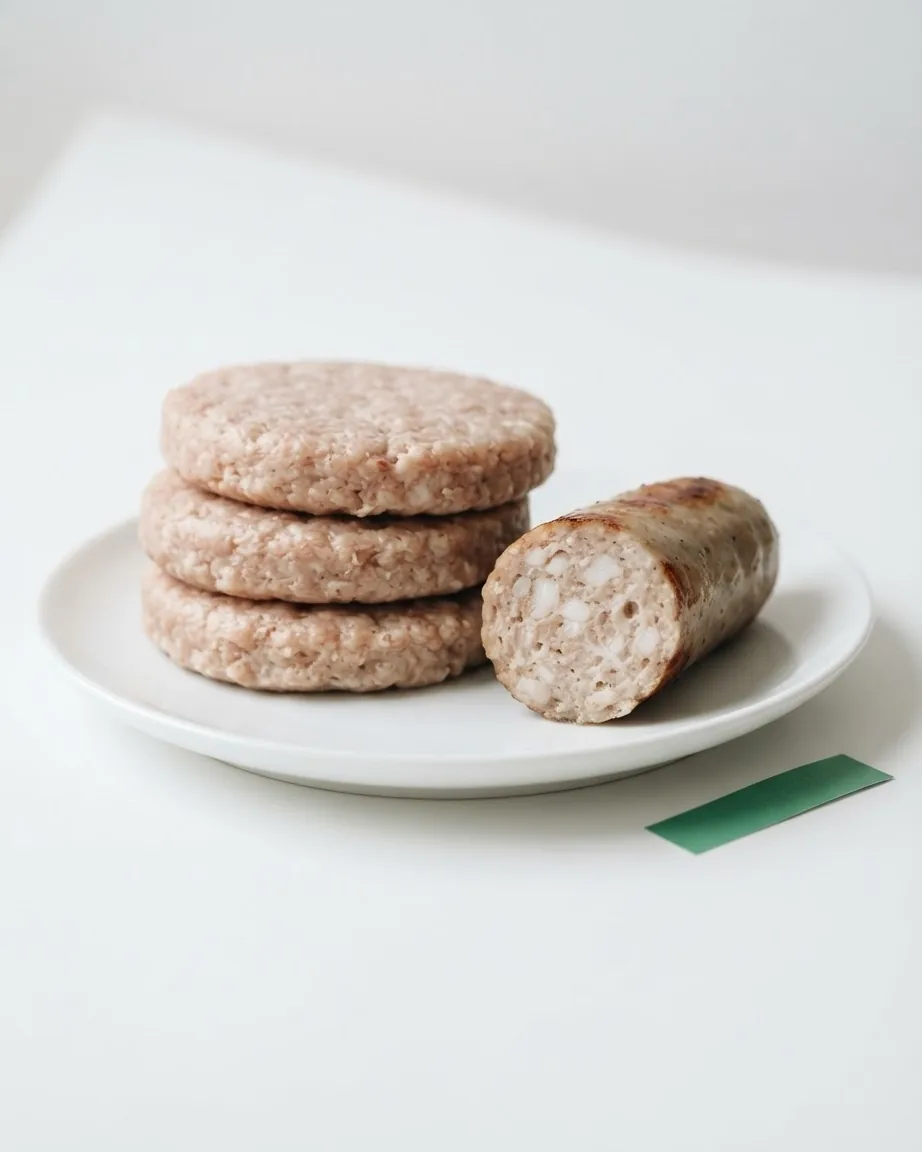 Detail view of "Low fat" turkey sausage nutrition still runs on fat