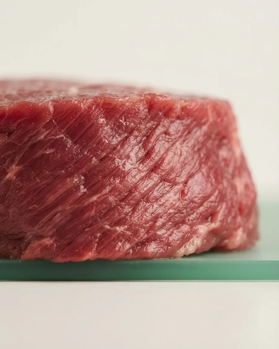 Detail view of why the tenderloin runs lean and tender